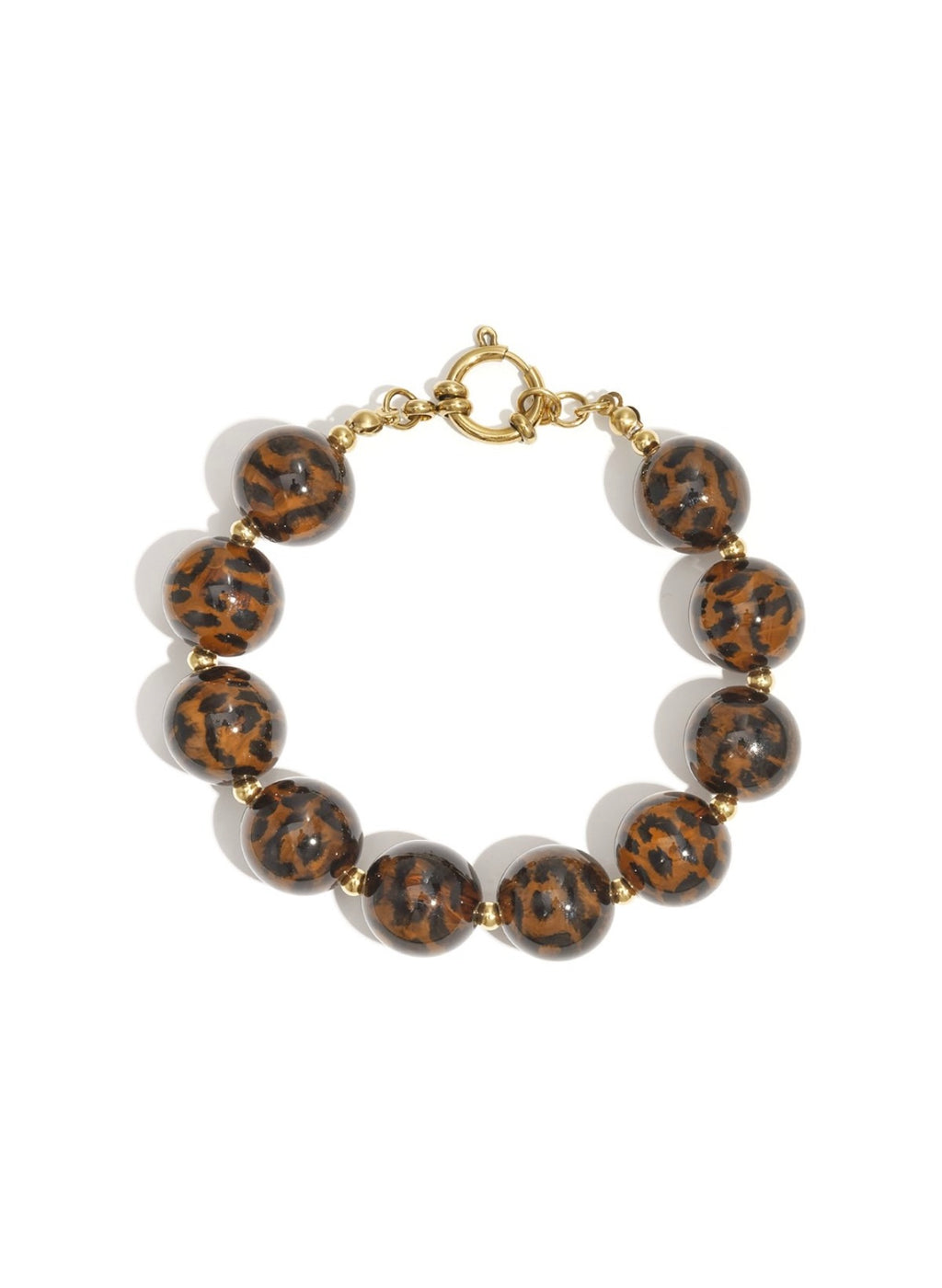 Acrylperlen Armband - Leopardenmuster