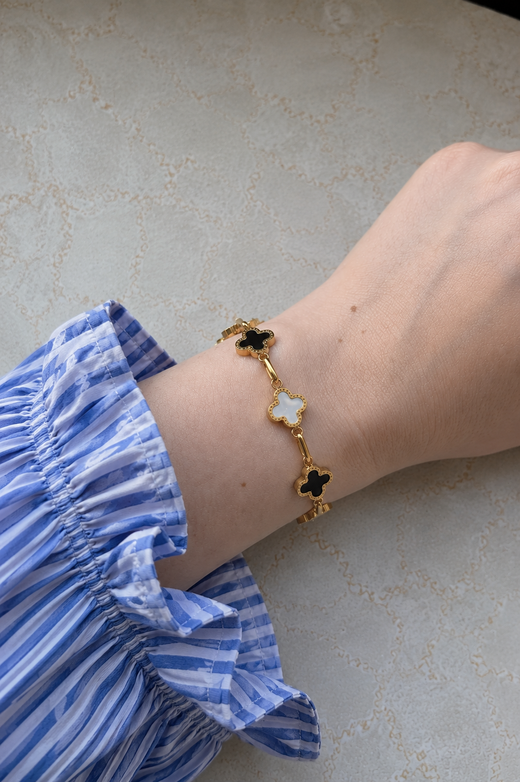 Clover Armband - 18k vergoldet