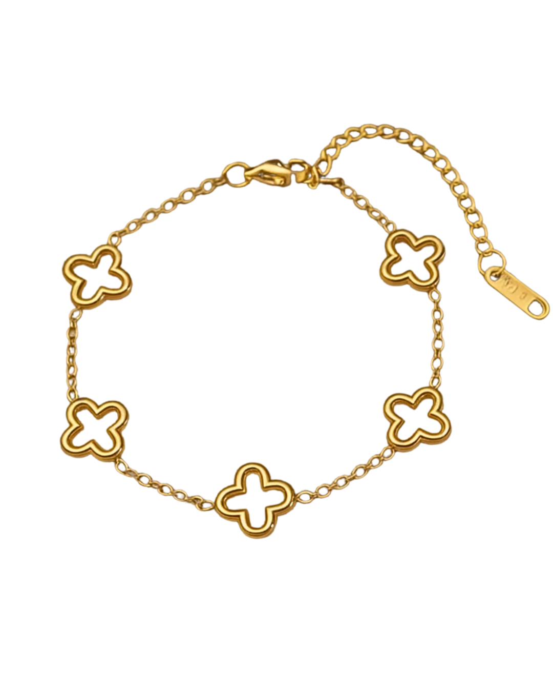 Klover Armband - 18k vergoldet