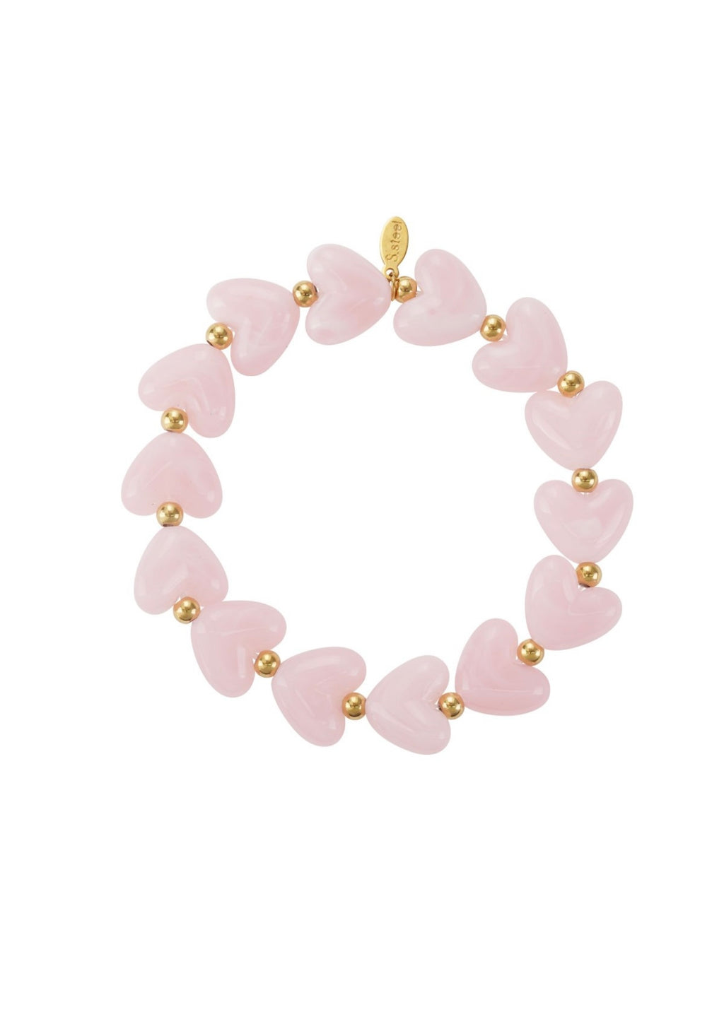 Herzperlen-Armband marble