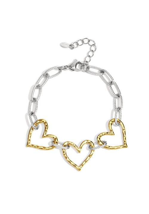 Herzketten-Armband