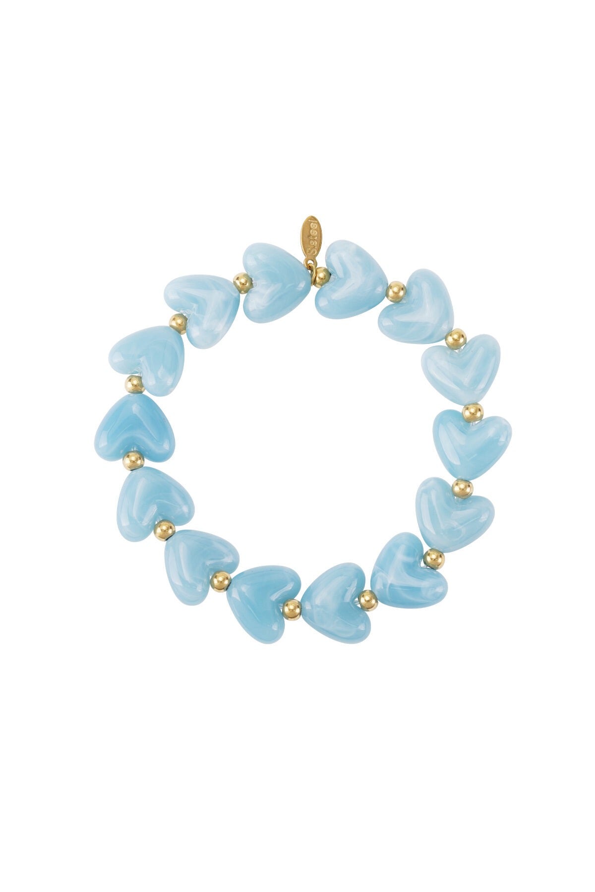 Herzperlen-Armband marble