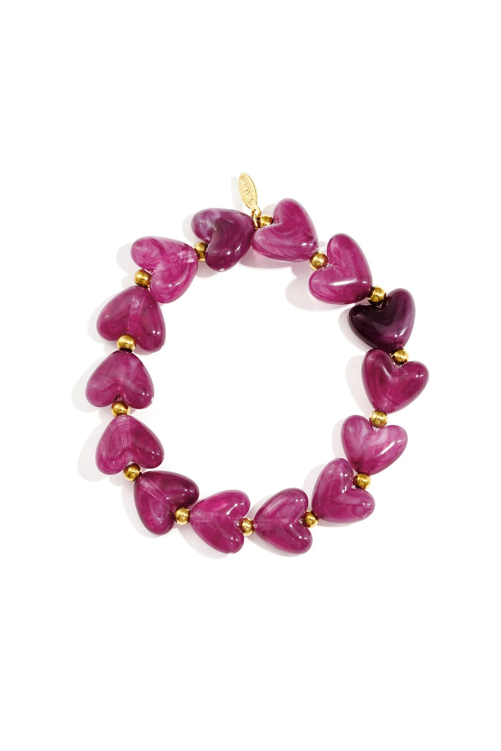 Herzperlen-Armband marble
